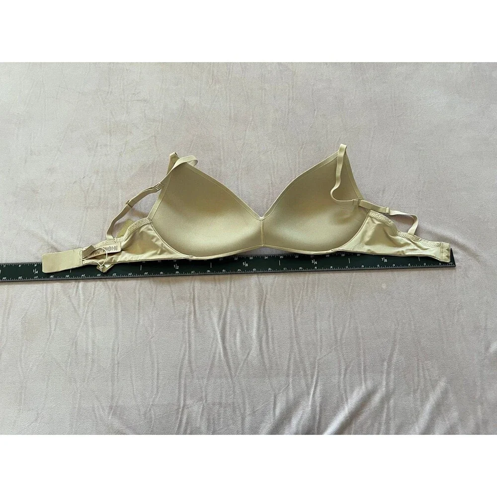 SKIMS WIRELESS FORM PUSH-UP PLUNGE BRA - size 34D- color Clay - new with tags - Picture 6 of 11